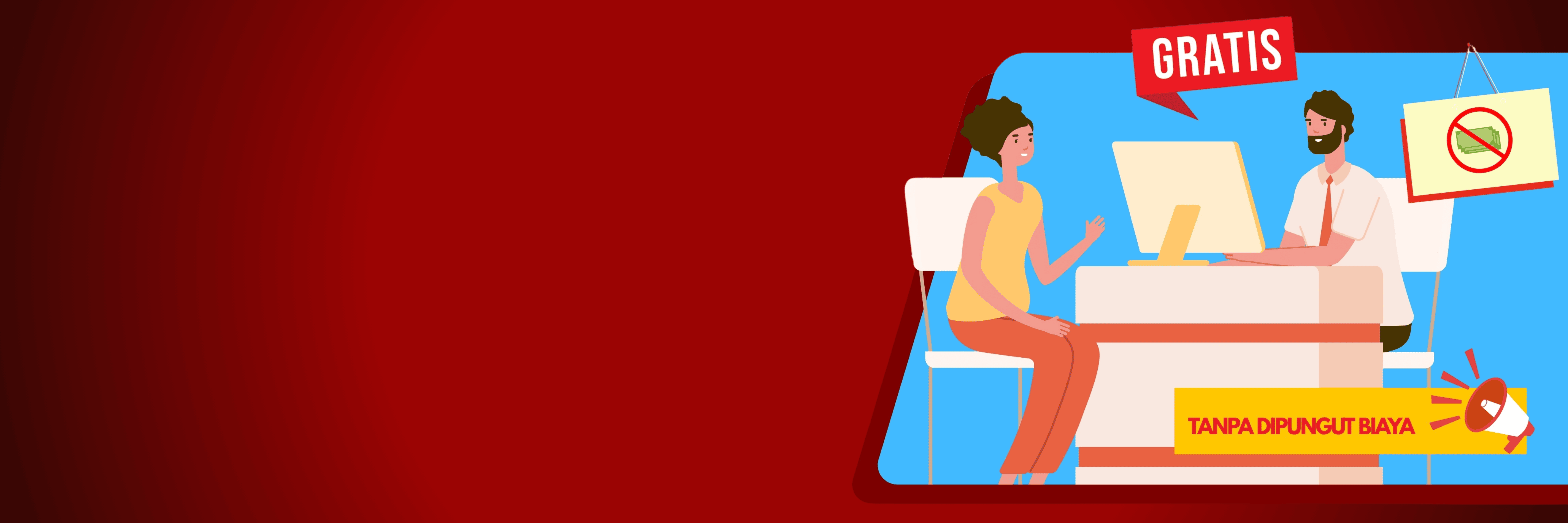 Pelayanan Informasi Tidak Dipungut Biaya